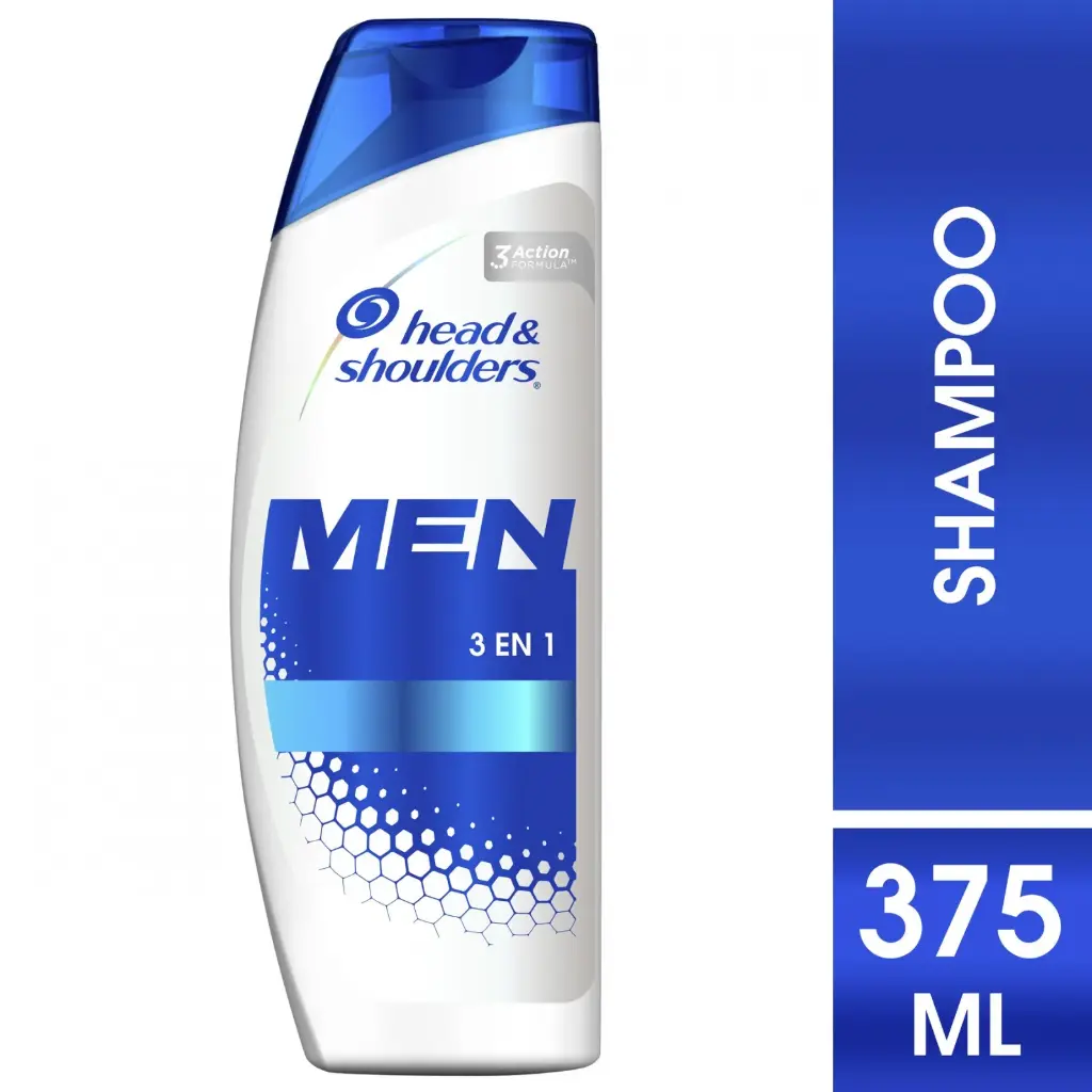 Shampoo Head & Shoulders 3 En 1 Men 375 ml