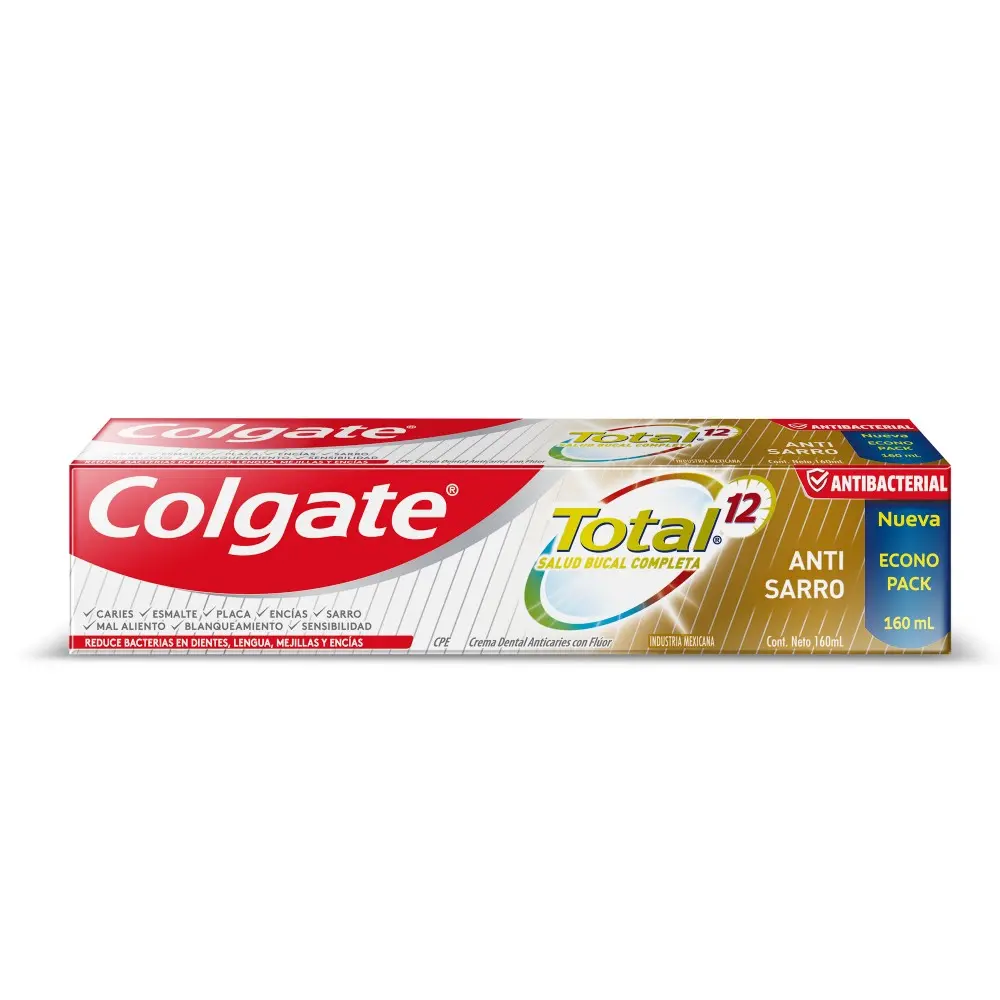 Crema dental Colgate Total  AntiSarro 160 ml