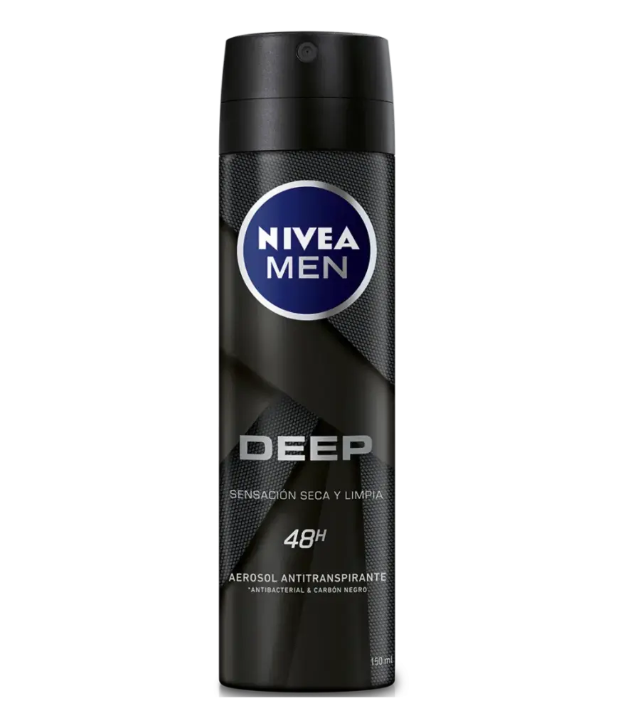 Antitranspirante Nivea Men Deep Darkwood Con Carbón Activo 150 Ml