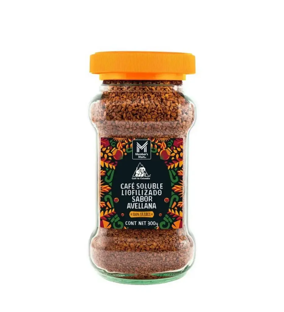 Café Soluble Liofilizado Sabor Avellana member´s mark 300g
